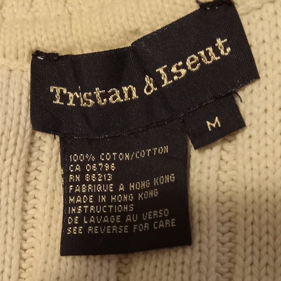 Tristan Turtleneck Sweater Soft Off-White Size Large - Picture 3 of 3